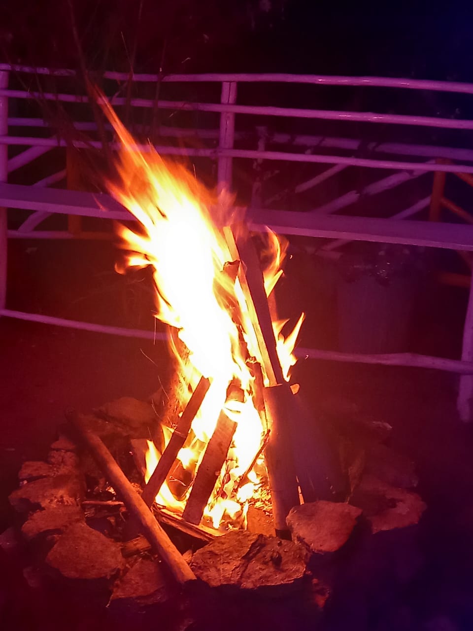 Bonfire evening at Madhunisha